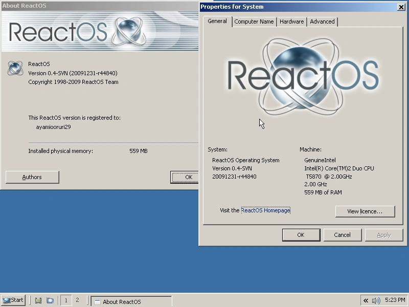 ReactOS 0.4-SVN r44840 | Operating System Beta, etc. Wiki | Fandom