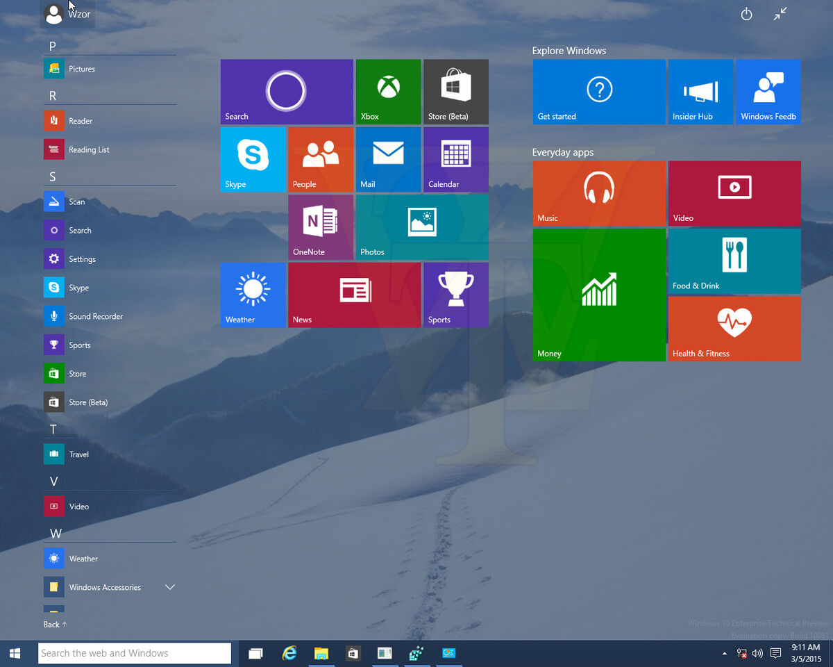 Как должна выглядеть виндовс 10 Windows 10 Build 10031 Operating System Beta, etc. Wiki Fandom