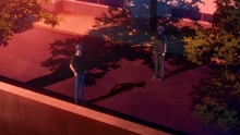 Aqua confronting the director.