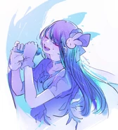 Ai Hoshino art to celebrate Anime Announcement by Mengo