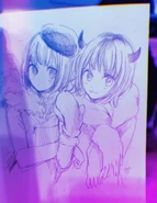 Kana and Mem-Cho sketch by Mengo[24]
