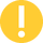 Exclamation yellow flat icon