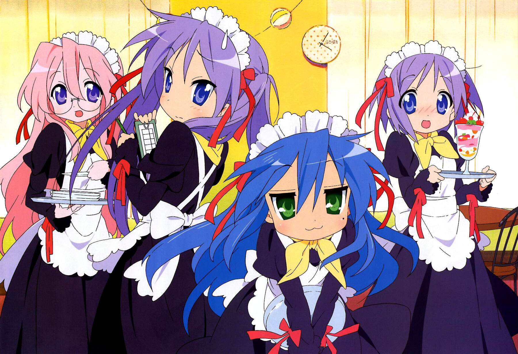 Lucky Star anime character with purple hair HD wallpaper | Wallpaper Flare