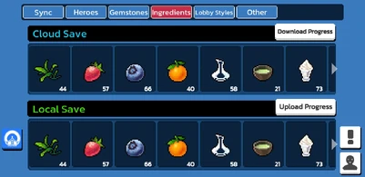 Cloud Save Ingredients