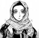 Amir Halgal with veil and hair down.jpg (91 KB) Amir with veil and hair down