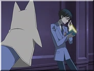 Kyoya, enjoying the evening...in his own, inimitable, way.