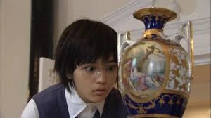 The vase that starts it all, before it's destroyed.