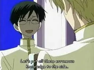 Offering to take Tamaki sight-seeing.