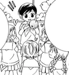 The male kindergarten attire.