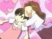 Haruhi and Dad.