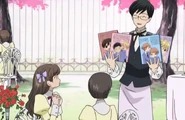 Kyoya raises revenue by selling Host fanzines.