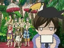 sachin and babi light blue dress Yejue Ouran High School Host Club School Uniform Haruhi Kyoya main image 1