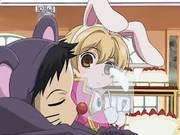 Dormouse Takashi and March Hare Mitsukuni.