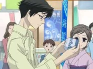 A facade is uncovered.