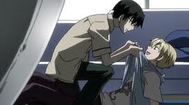 Kyoya lashes out at Tamaki.