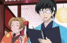 Kyoya complimenting Renge.