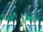 Playing kick the can with his new found companions.