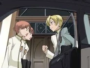 Hikaru and Kaoru gape at Tamaki's persistance to win their game...