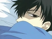 Grouchy riser gives them a death stare.