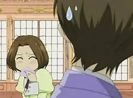 ...and quickly takes her leave.