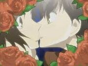 Haruhi's first kiss.