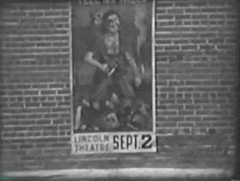 Playbill for the film "Dead Men Tell No Tales" in the Lincoln Theatre in 