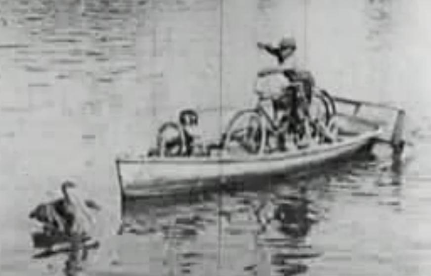 https://static.wikia.nocookie.net/ourgang/images/7/7c/Ernies_Bicycle_Boat.jpg/revision/latest?cb=20131014042648