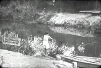 Tuffy about to dive into Coogan Lake