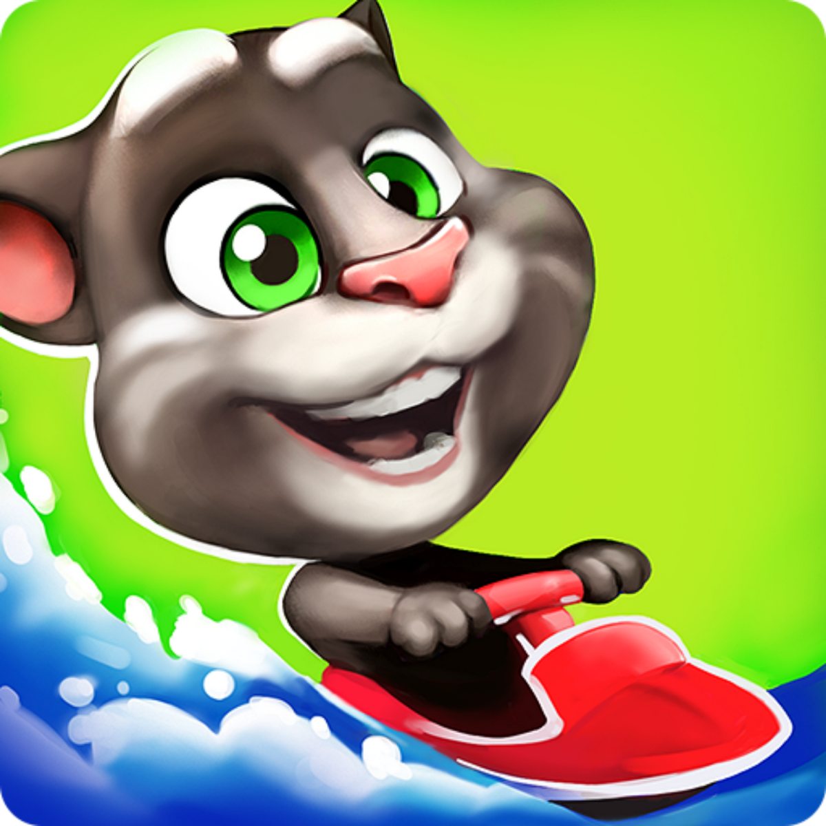 Talking tom jetski 2. Аквабайк говорящего Тома 1. Игра Аквабайк Тома. Том Аквабайк 2. Outfit7 talking Джина.