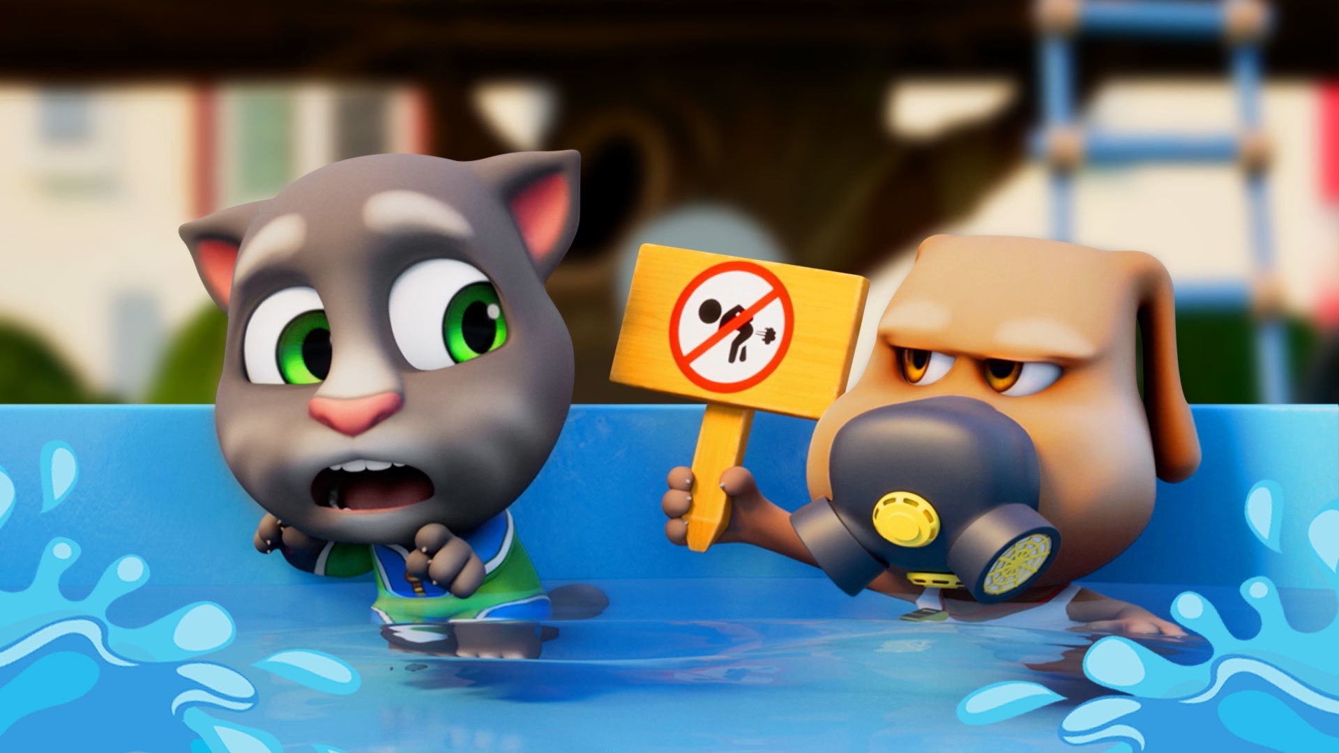 talking tom pool vs talking tom time rush 