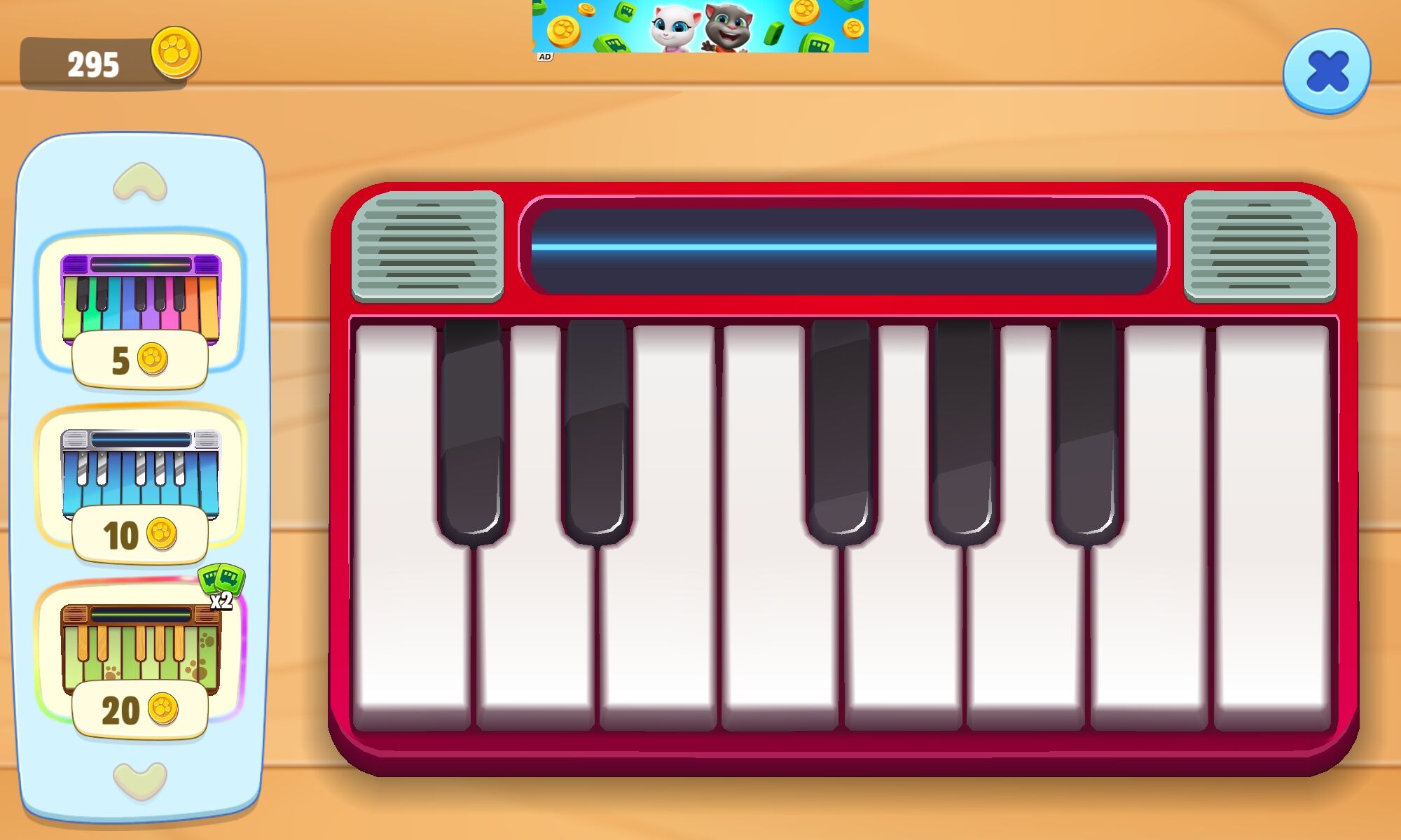 Space Piano, Talking Tom & Friends Wiki