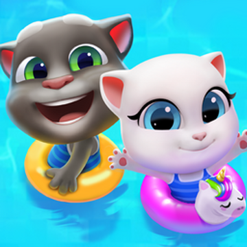 talking tom pool vs talking tom time rush 