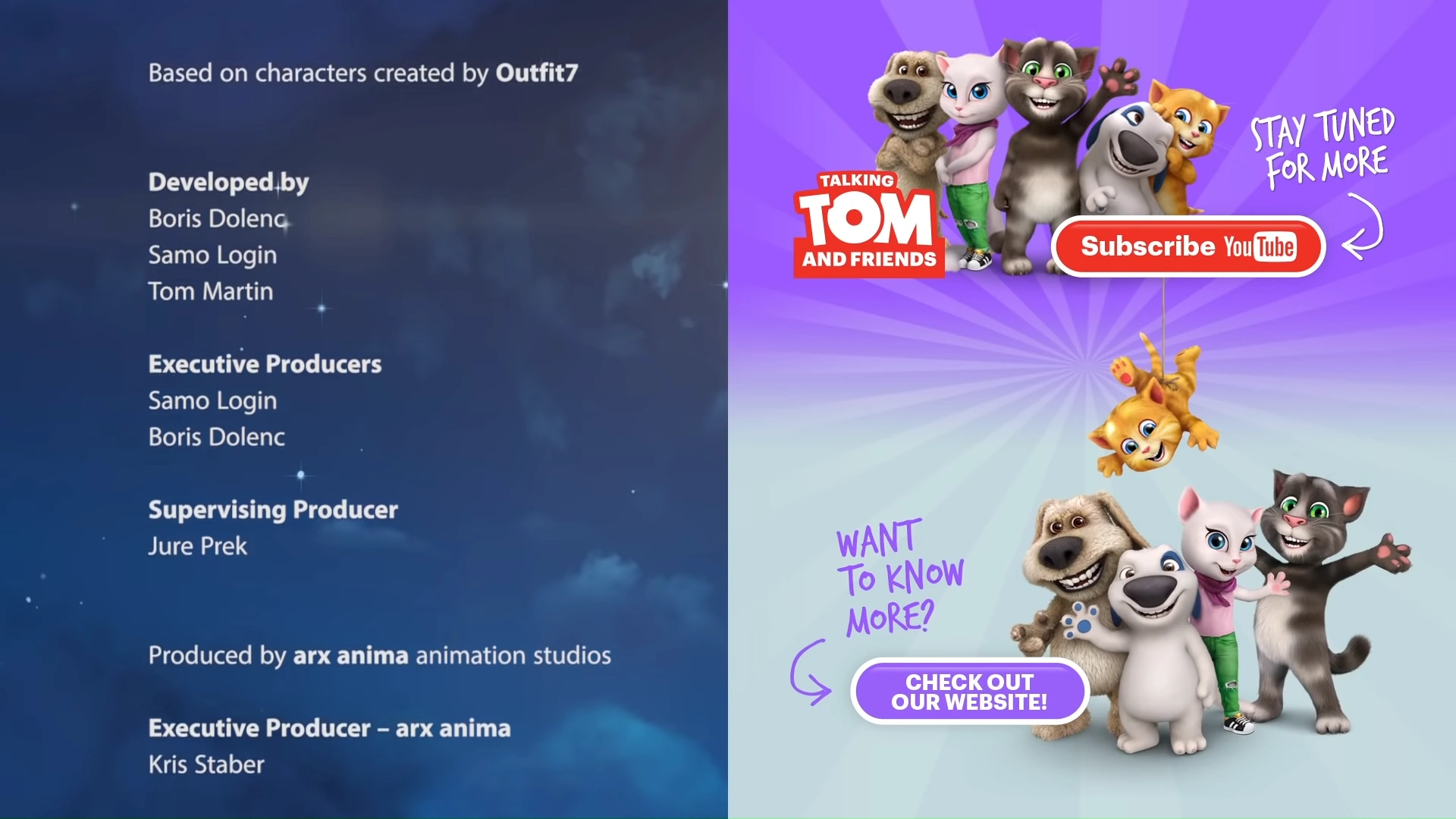 Ending Credits Talking Tom & Friends Wiki Fandom