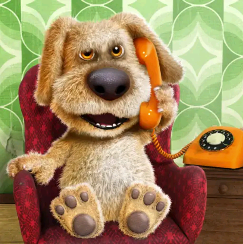 Dog Funny Friends Drop Off Talking Angela , talking ben