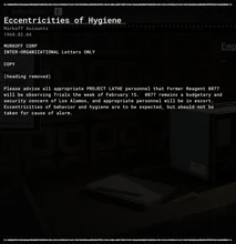 Eccentricities of Hygiene