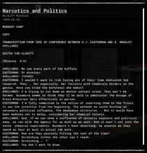 Narcotics and Politics