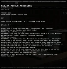 Hitler Versus Mussolini
