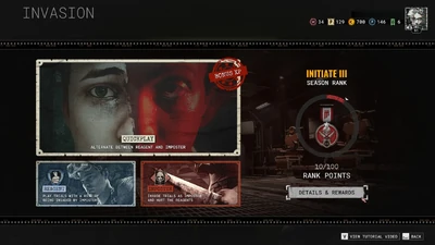 Invasion Program Main Menu