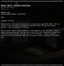 Deep Burn Authorization
