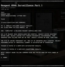 Reagent 0946 Surveillance Part 1