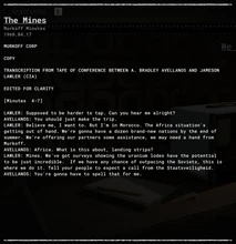 The Mines (evidence)