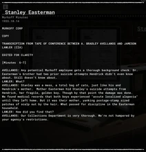 Stanley Easterman (evidence)