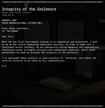 Integrity of the Enclosure