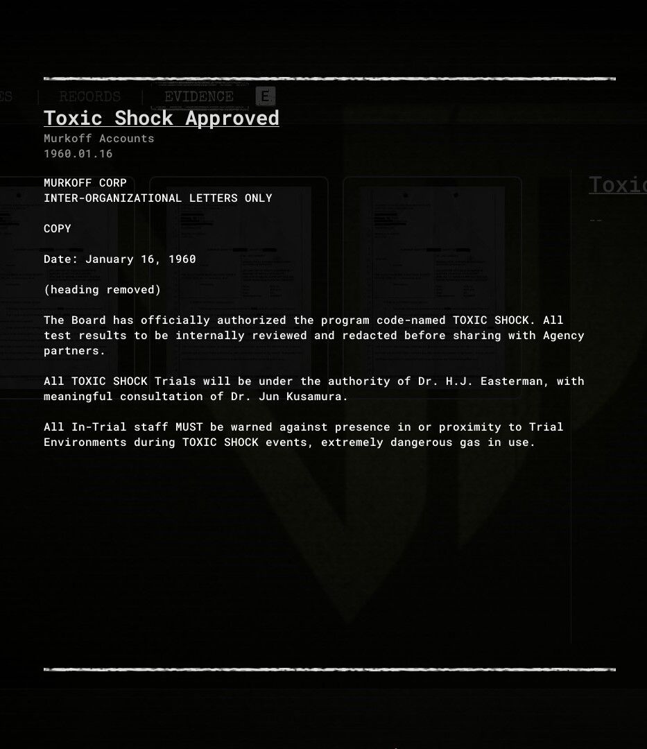 Toxic Shock Approved | Outlast Wiki | Fandom