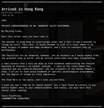 Arrived in Hong Kong