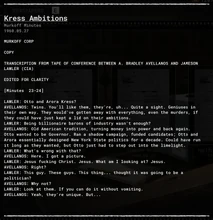 Kress Ambitions