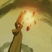 Hamushi prepares a powerful Tao magic blast to attack Gene.