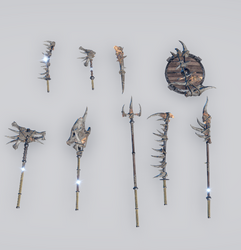 The equipment in the Fang Set.