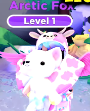 A Rainbow Shiny Arctic Fox.