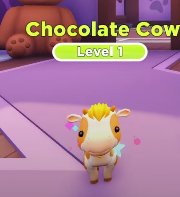 A Rainbow Shiny Chocolate Cow.